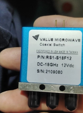 非标价出Value Microwave，型号RS1-S18F12，议价
