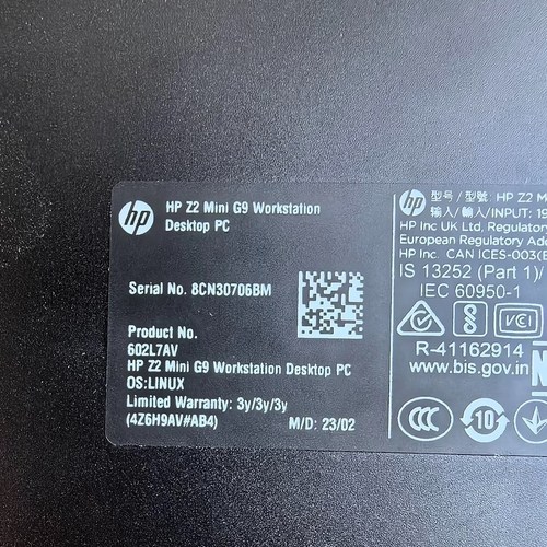 非标价原装HP Z2 G9 mini 工作站准系统 质保一年议价