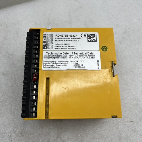 非标价BENDER本德尔绝缘监测仪 IRDH275B-49327，议价
