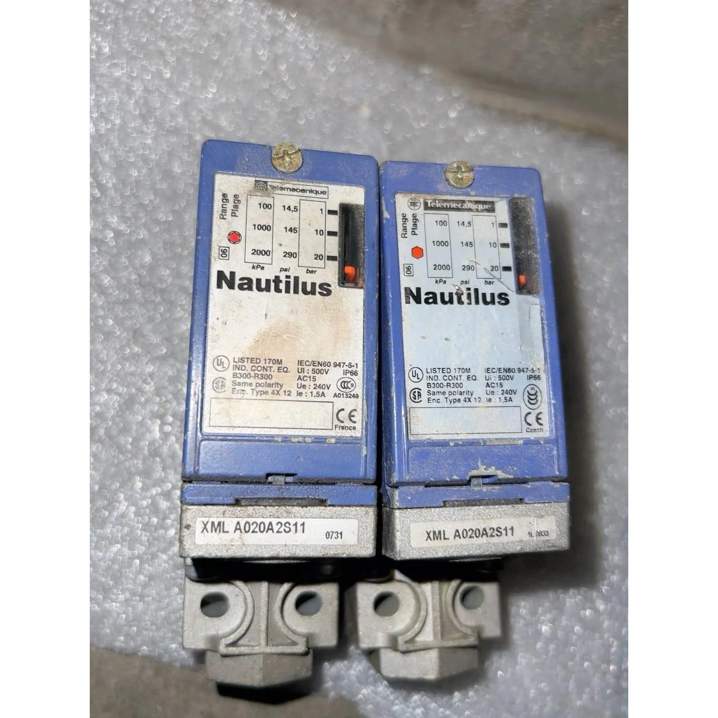 非标价施耐德nautilus LISTED170M压力传感器，压力议价