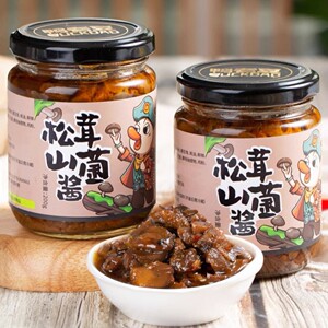 鸭老豆松茸山菌酱200g杏鲍菇香菇酱菌菇酱鲜香脆口开胃下饭拌面酱
