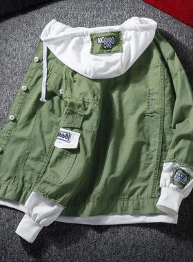 Men's Slim Fit Hoodie Baseball Jersey修身连帽衫夹克棒球服男