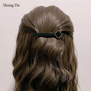 日韩气质简约发夹高级感后脑勺弹簧夹发卡半扎发横夹刘海夹顶夹女