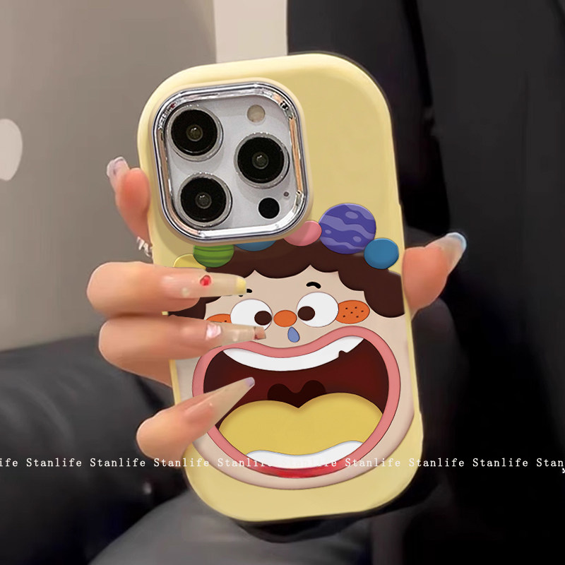 Funny Painted Silicone Phone Case For Iphone 16 Pro Max Series_voghion.com