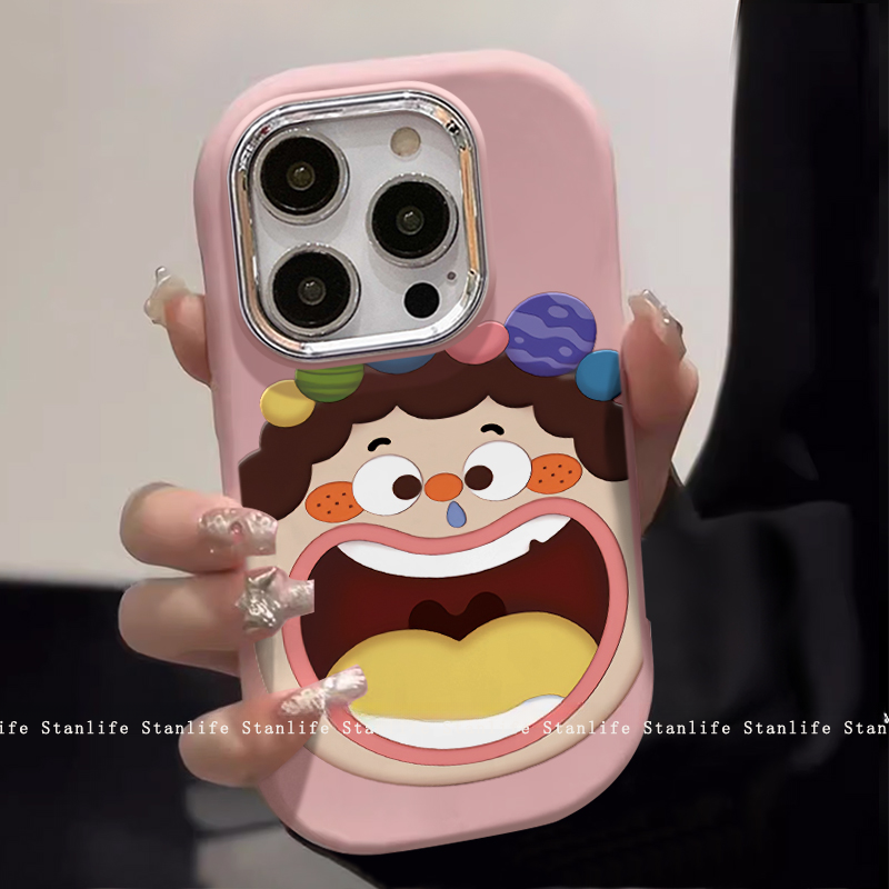 ng2510227 Suitable For 17/16E Mobile Phone Cases, New Iphone16Promax Painted Funny Expressions, 15/14/13 Silicone, 11/12_voghion.com