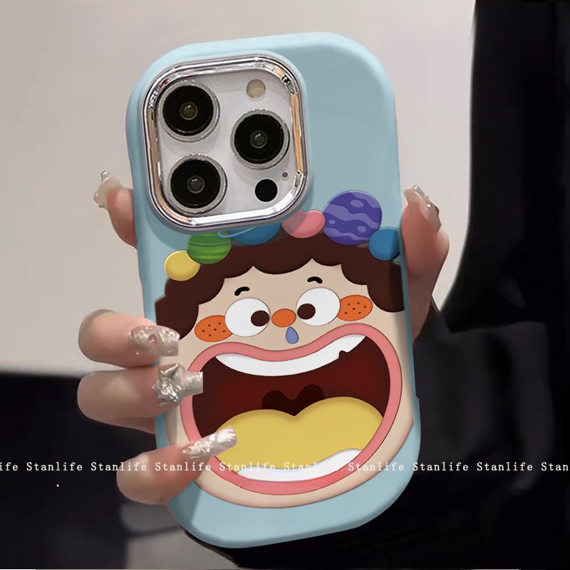 ng2510227 Suitable For 17/16E Mobile Phone Cases, New Iphone16Promax Painted Funny Expressions, 15/14/13 Silicone, 11/12_voghion.com