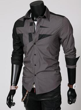 Men s Casual Shirts Slim Fit Social Shirt for Men 男商务衬衫