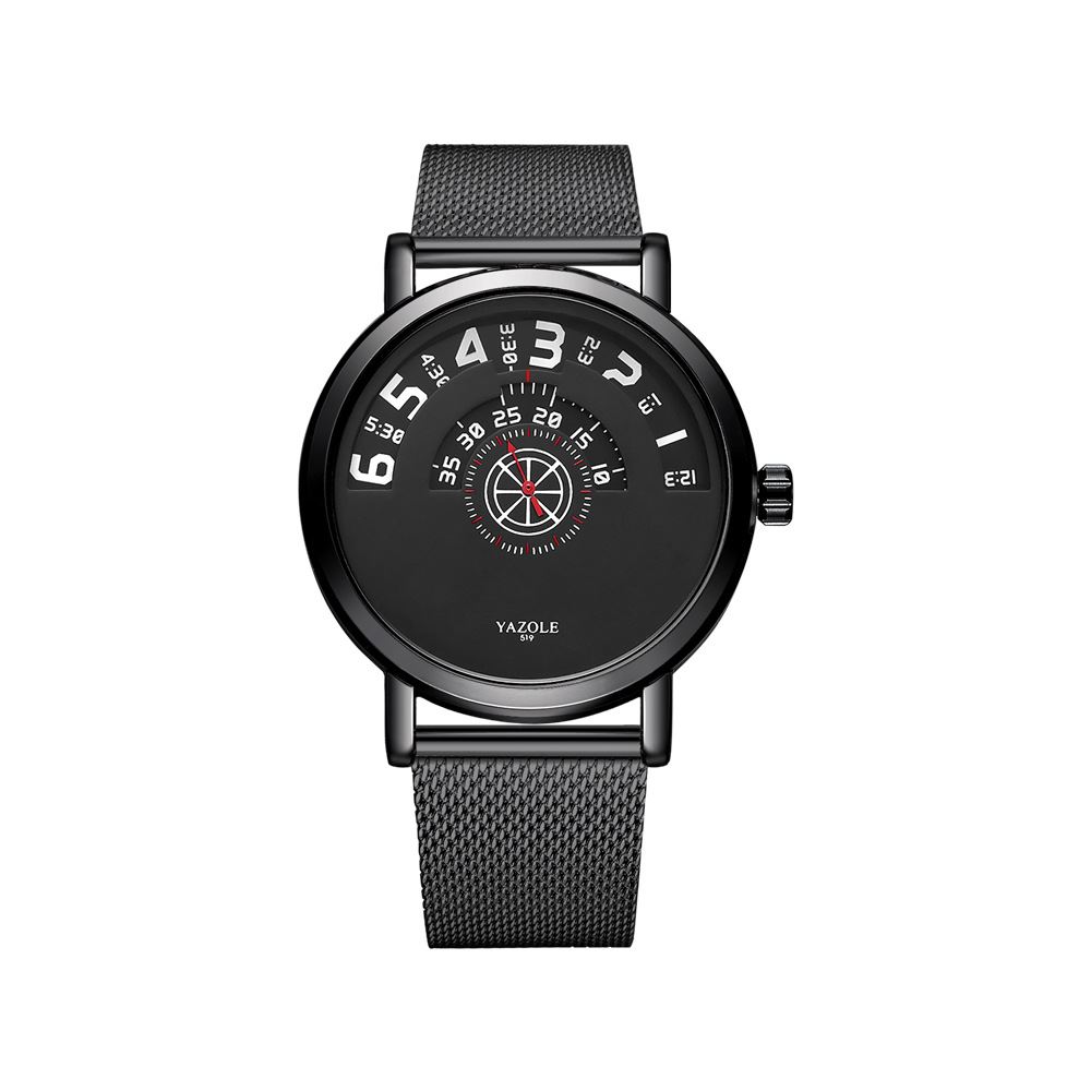 Rotate Watch Men Luxury wristwatch 新个性时尚转盘钢带手表男