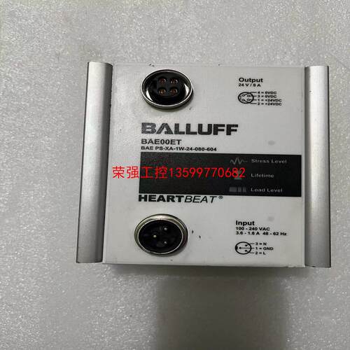 【荣强工控】二手BALLUFF巴鲁夫电源设备BAE00ET BAE PS