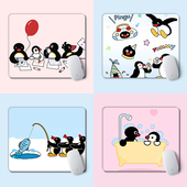 pingu小企鹅小号鼠标垫笔记本电脑便携垫可爱卡通女生电脑键盘垫