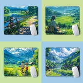 宫崎骏 夏天鼠标垫小号便携办公家用笔记本电脑键盘护腕垫治愈系