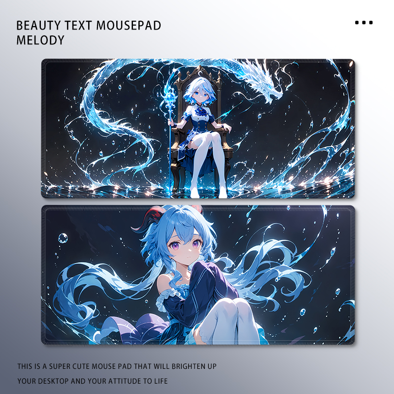动漫二次元电竞鼠标垫超大键盘垫
