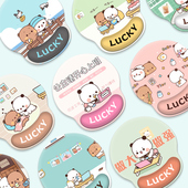 一二布布卡通鼠标垫小号护腕垫可爱女生办公手枕手托腕垫套装 护腕