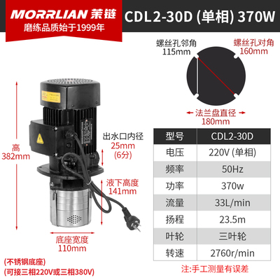 新款浸入式加工中心水泵C