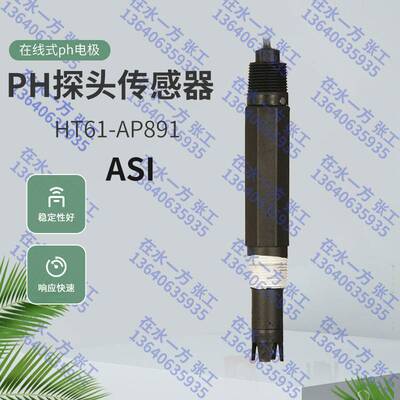 新款HT61-AP891ASI在线PH电极HD62-AP800工业PH探头HT61-AP891-10