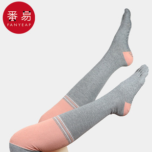 袜子/瑜伽袜AD1s751-防滑女中筒袜运动用品冬季压力普拉提跳绳跑