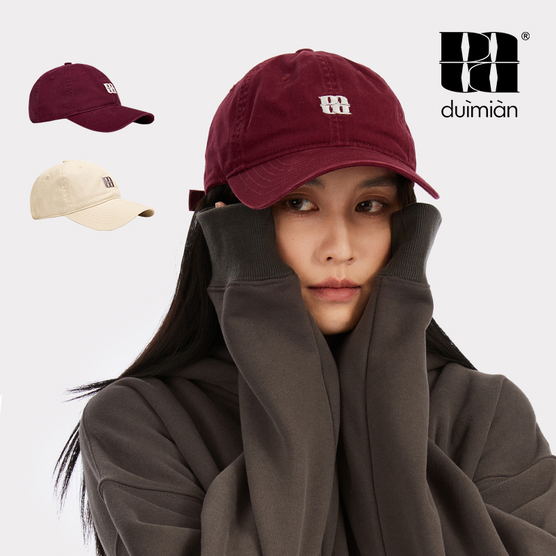 明星同款对面duimian鸭舌帽女字母刺绣时尚棒球帽情侣四季帽子