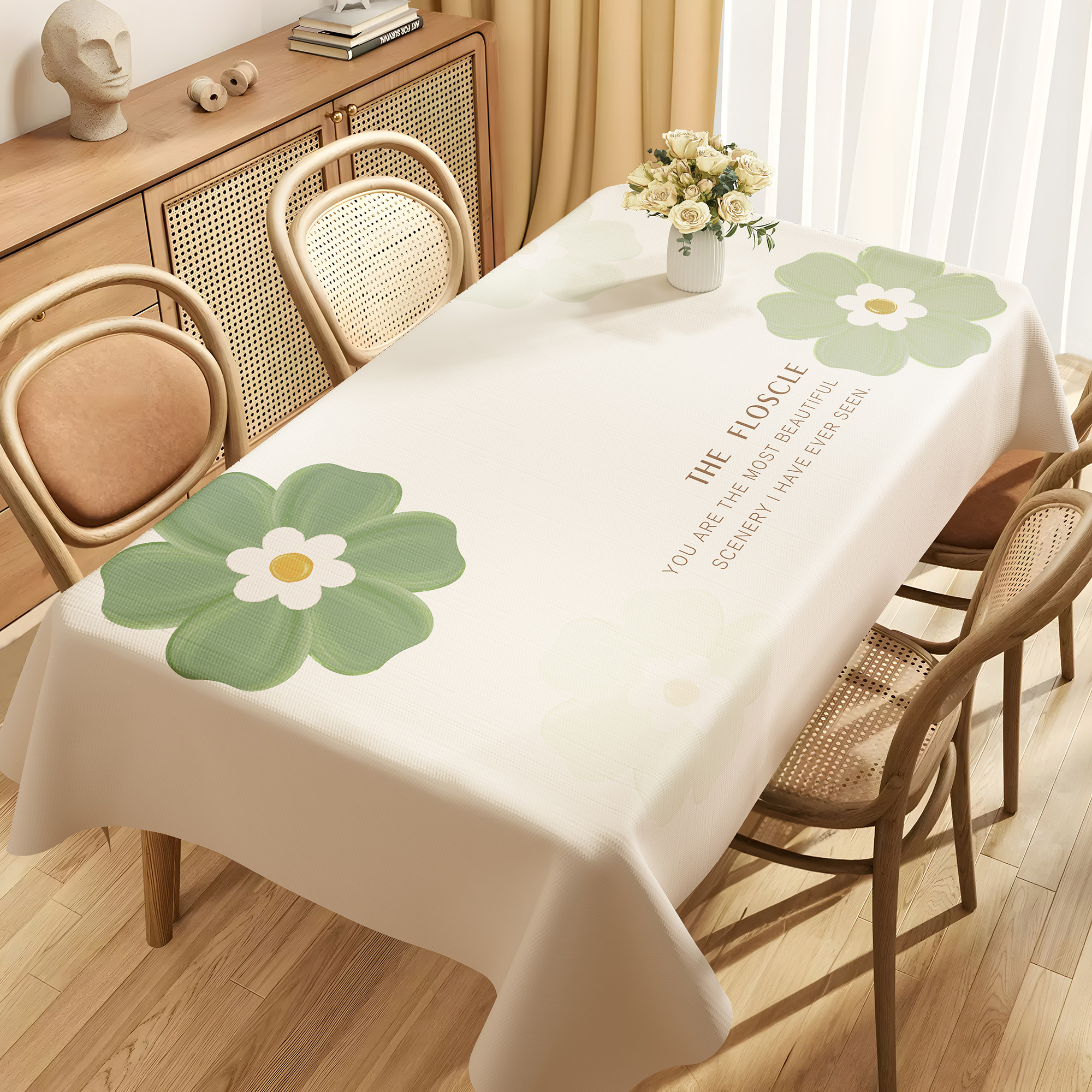 氛围感桌布轻奢高级感免洗防水防油防烫PVC餐桌布长方形茶几台布,居家布艺,桌布,淘宝优惠券,粉丝福利购,淘宝优惠卷