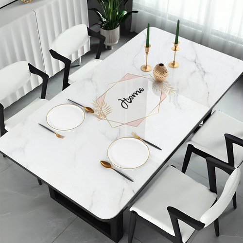 餐桌垫软玻璃pvc桌布防水防油防烫免洗轻奢高级感茶几桌面保护垫