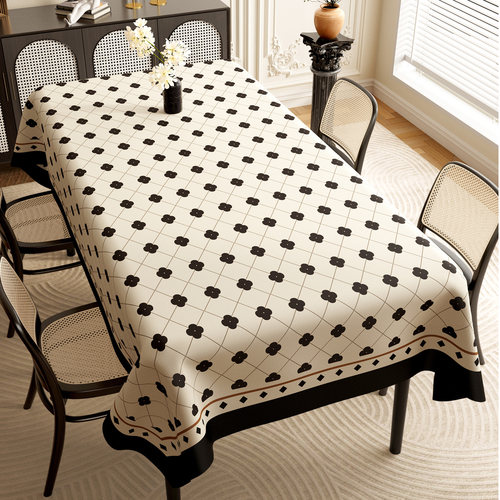 餐桌桌布防水防油免洗pvc餐桌垫轻奢高级感桌面台布餐桌布茶几垫