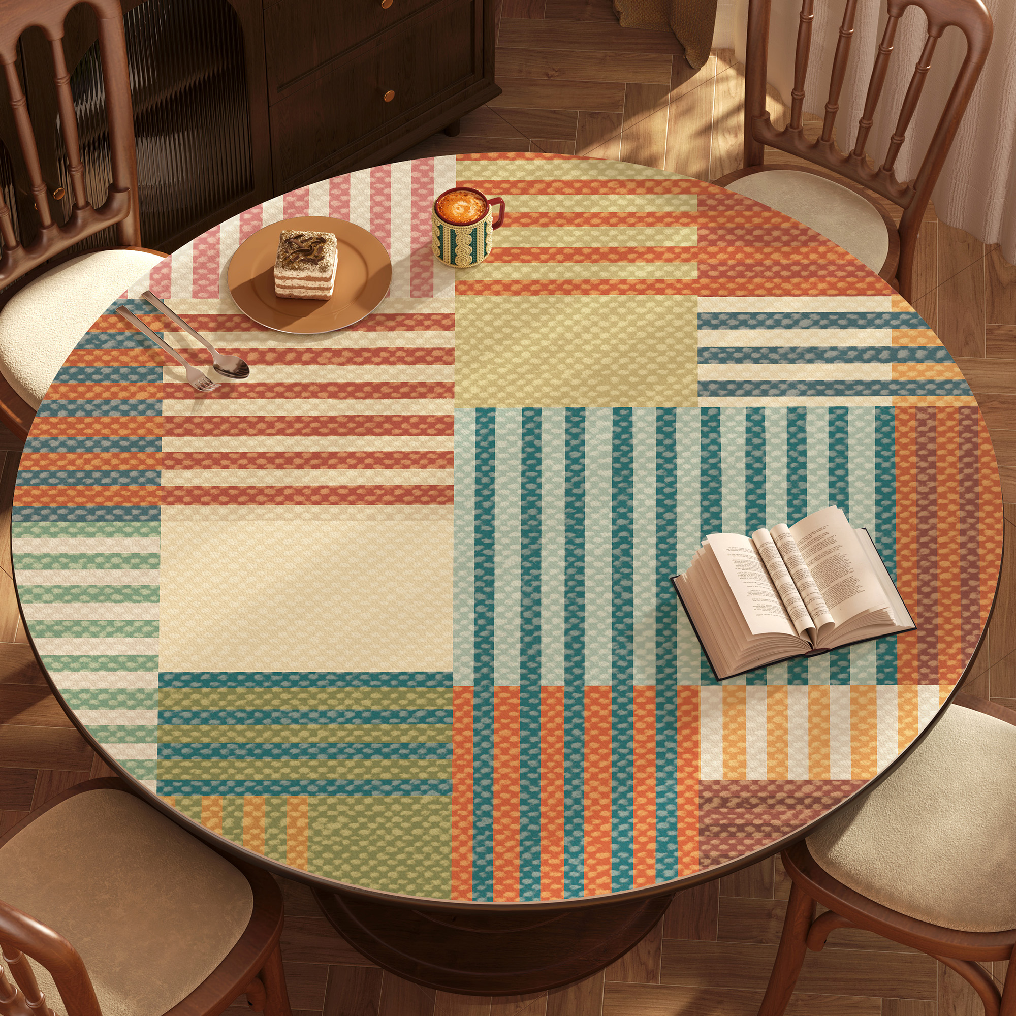 圆桌桌垫免洗防油防水防烫皮革