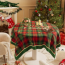 圣诞桌布圆形防水防油免洗防烫氛围感餐桌布2026新年装 饰茶几台布