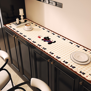 餐边柜台面保护垫多巴胺电视柜桌垫可裁剪长方形桌布玄关桌面垫子