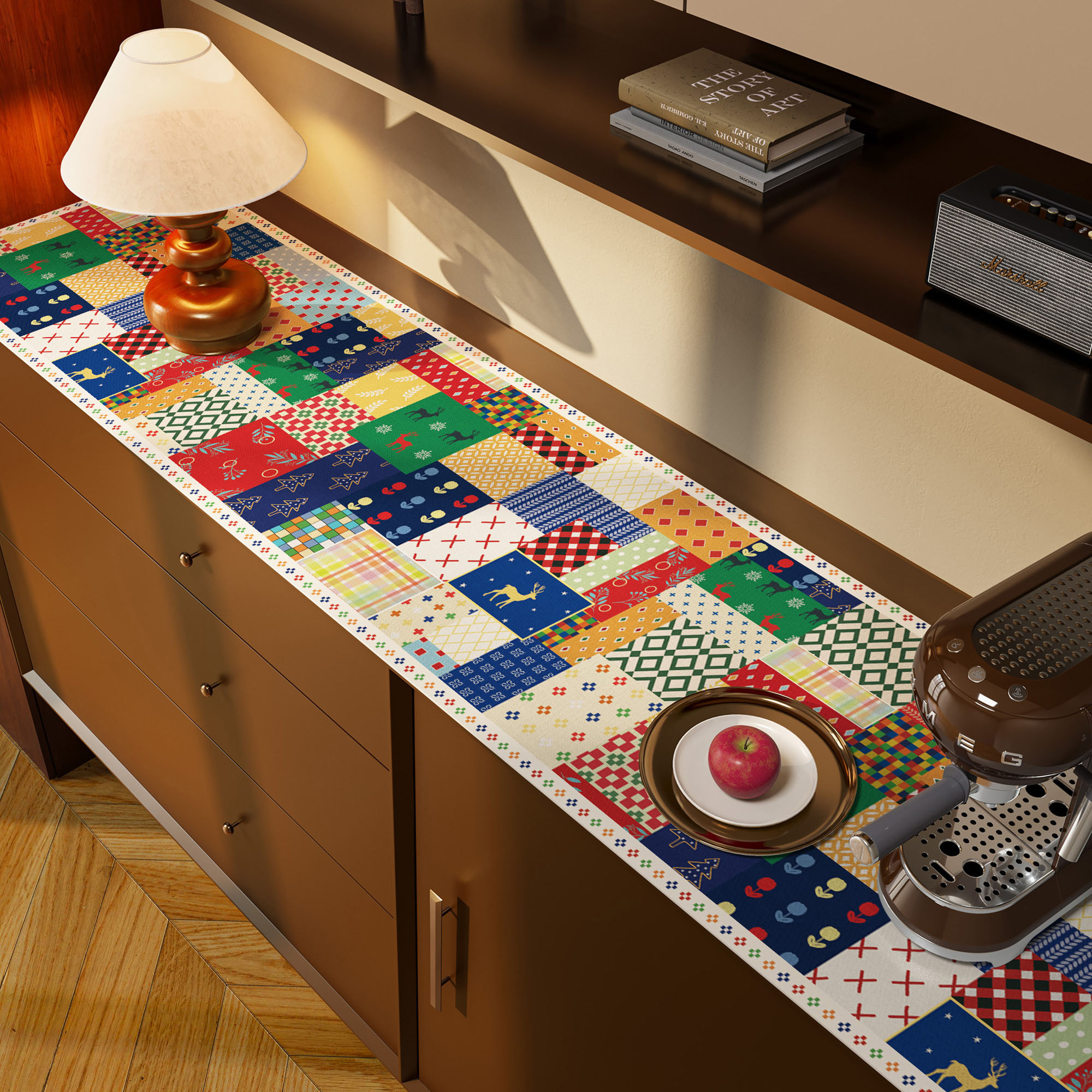 美式复古餐边柜垫防水防油防烫免洗电视柜台面保护垫鞋柜防脏桌布