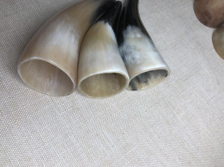 已抛光黄牛角拔罐牛角火罐蝈蝈罐挤线香泥檀香空心不漏气摆件饰品