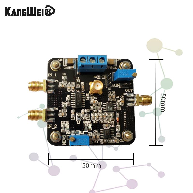 自动增益放大器VCA821模块AGC电子竞赛模块350M带宽