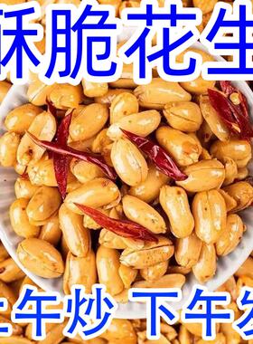油炸酒香花生5斤装魔鬼椒麻辣椒盐五香花生商用下酒菜小零食