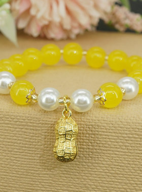 花生手链弹力绳手饰品手链