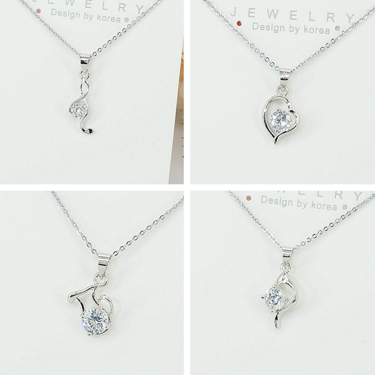 闪亮百搭锁骨链简约混批摆摊义乌