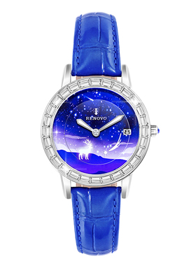 德国品牌RENOVO罗诺威女士手表轻奢小众百搭时尚机械表-R33125