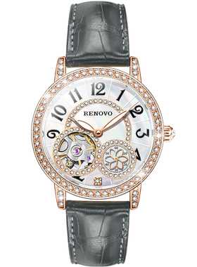 德国品牌RENOVO罗诺威女士手表轻奢小众百搭时尚机械表-R99011