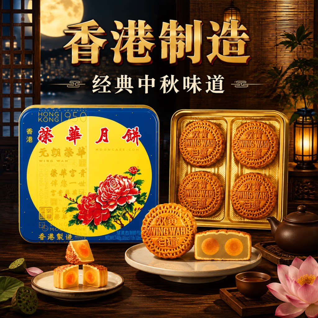 香港进口元朗荣华广式中秋节月饼