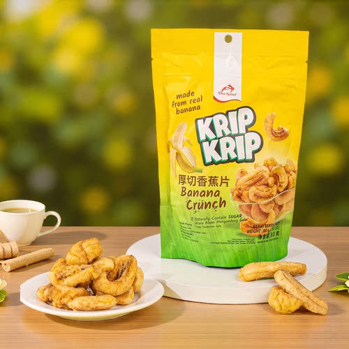 印尼进口红白兔厚切香蕉片80g/袋