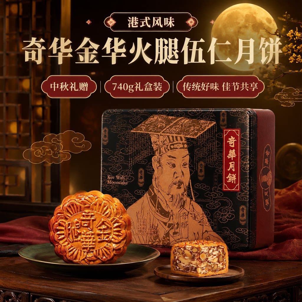 香港进口奇华饼家中秋节团购礼盒