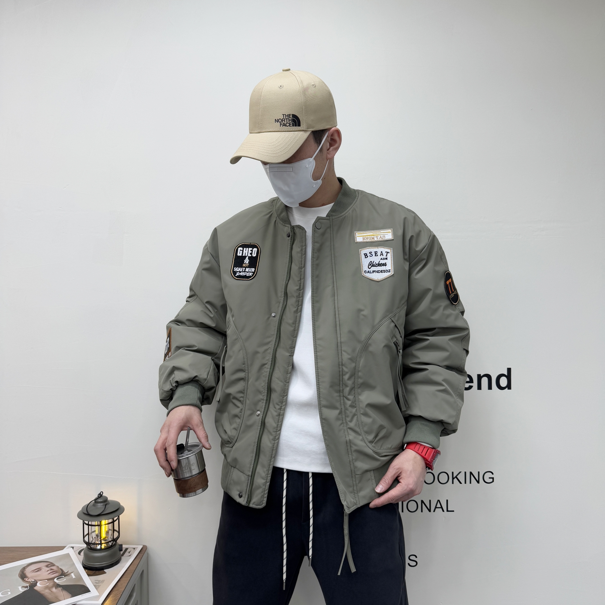 霸星潮男士宽松休闲夹克棒球服
