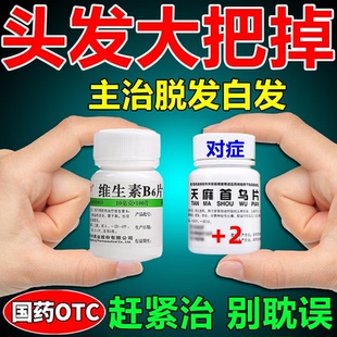 天麻首乌片官方治疗脱发白发内调养黑肝肾阴虚引起的掉发中药调养