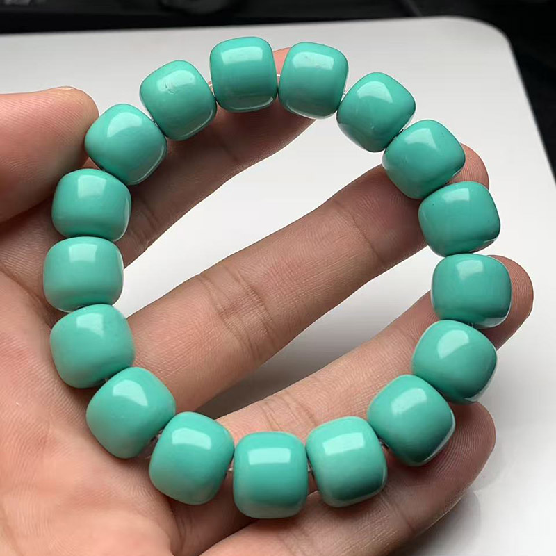 特价绿色老型手串单圈绿松石男女款手串流行饰品14mm12mm10mm