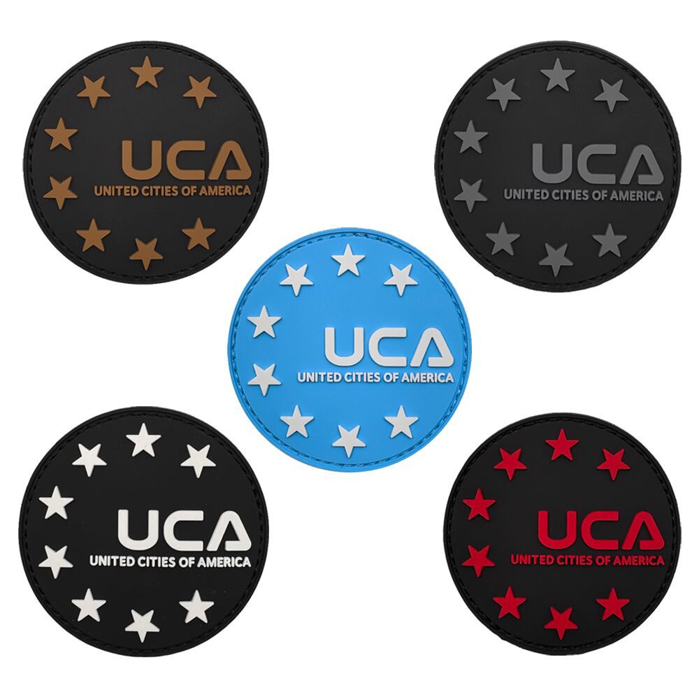 战术UCA士气章补丁魔术贴臂章PVC图片
