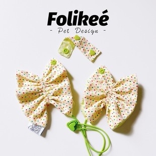 Folikee 缤纷波点美卡耳套查理耳花头饰比格可卡耳花防脏 弥生
