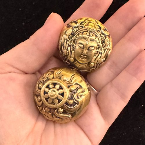 观音核桃手把件金龙珠圆珠核桃