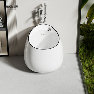 昼辰拖把池一体陶瓷洗拖把桶呕吐盆洗脚盆阳台墩布池卫生间拖布池
