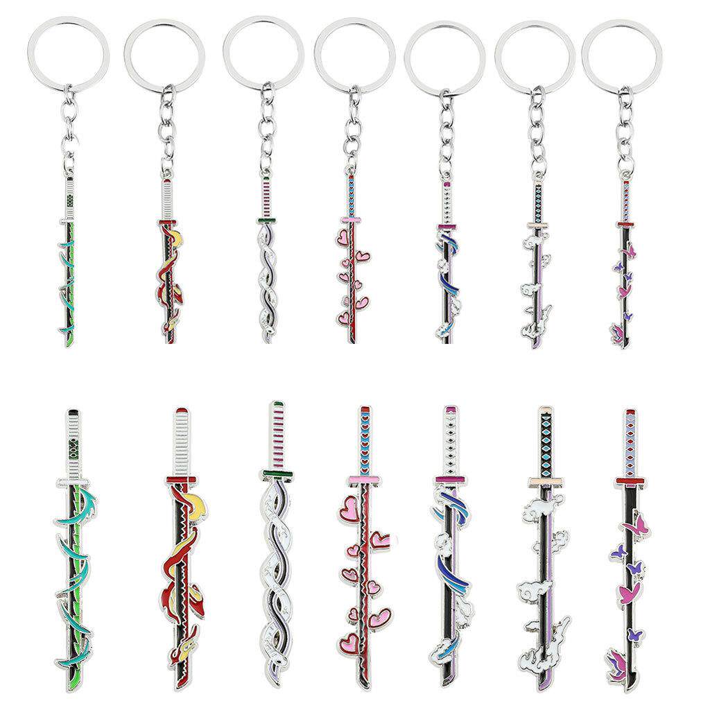 动漫鬼灭之刃武器钥匙扣卡通角色扮演道具吊坠钥匙圈配饰