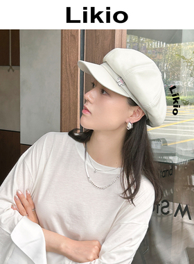 Likio 拼图报童帽
