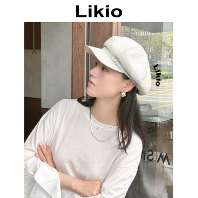 Likio 拼图报童帽