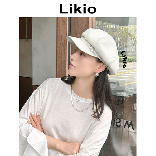 Likio 拼图报童帽