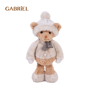 伽百利Gabriel大奥古斯都小熊毛绒玩偶带围巾熊安抚礼物送小朋友
